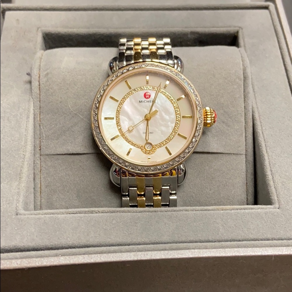 Michele Two Tone Watch